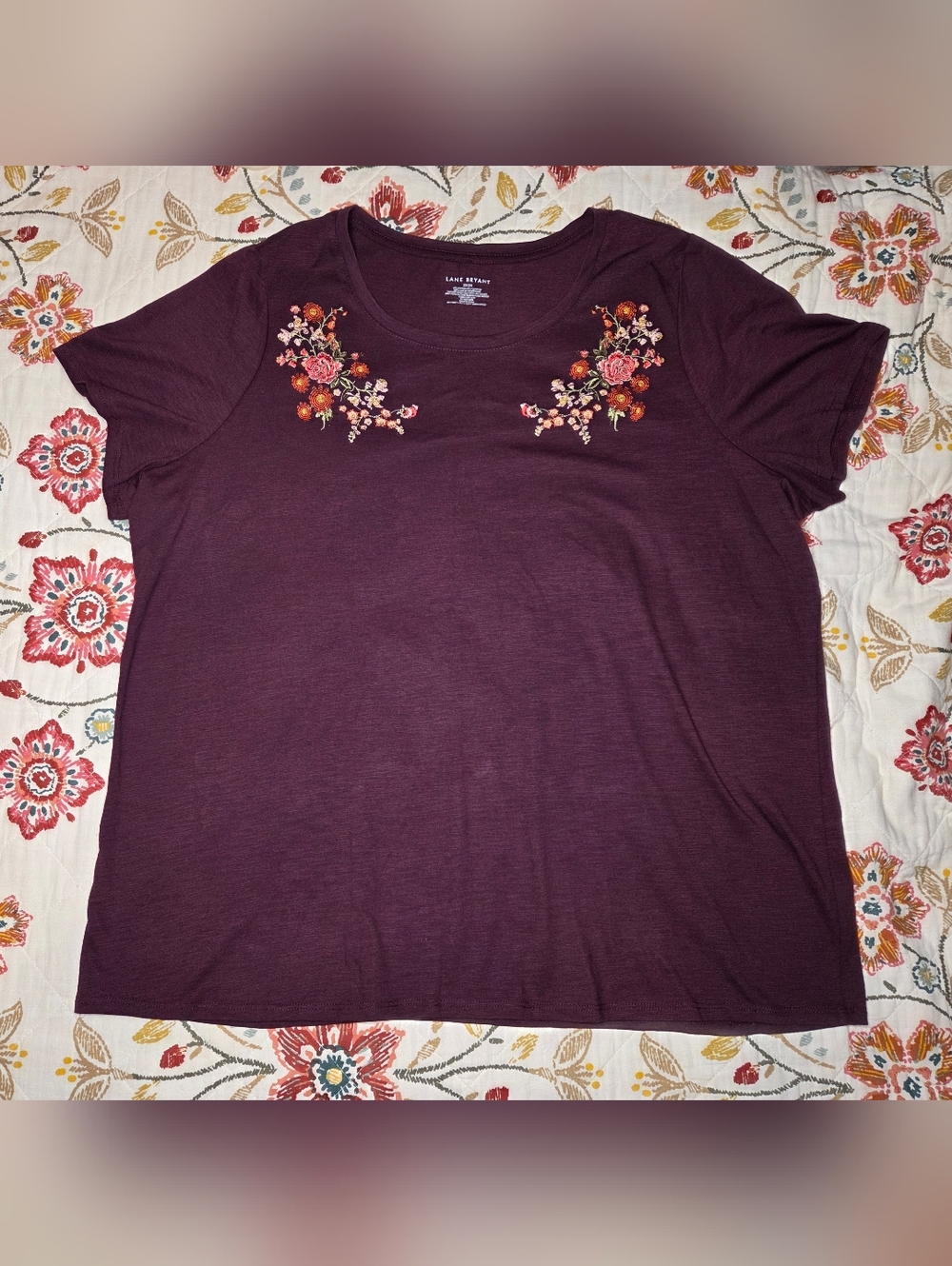 Lane Bryant plus size womens embroidered shirt size 22/24